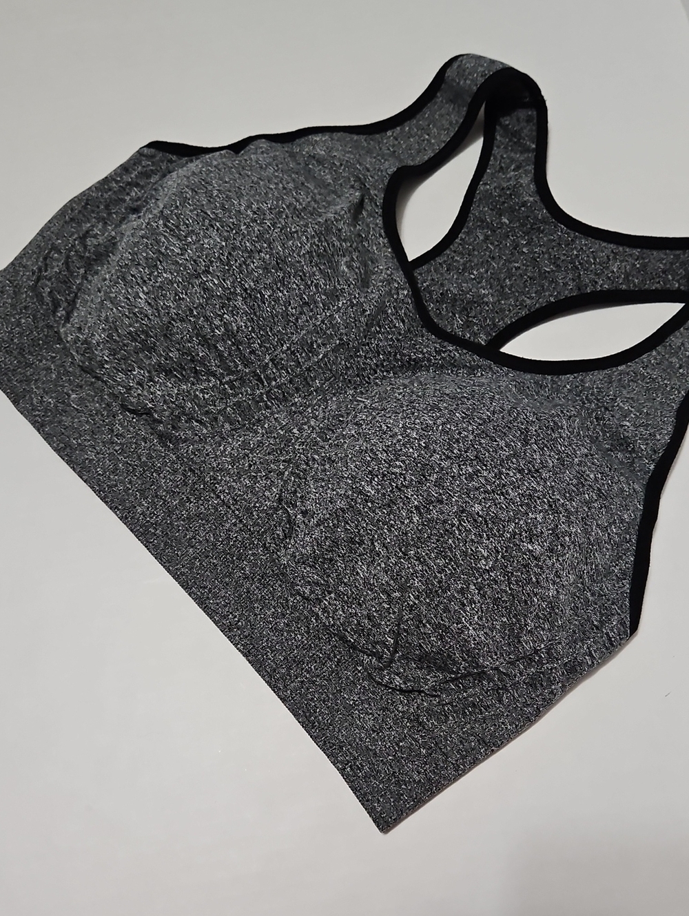 Truekind Seamless Heather Gray Racerback Sleep & Support Bra Size XL